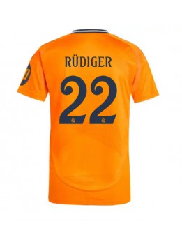 Muži Futbalové oblečenie Real Madrid Antonio Rudiger #22 2024-25 Krátky Rukáv - Preč